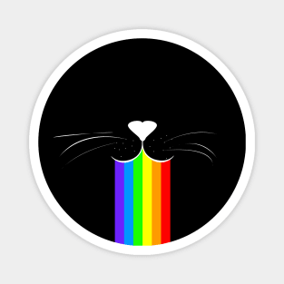 Rainbow cat mouth Magnet